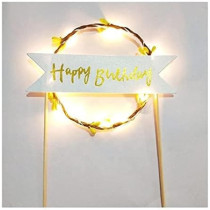 Brain Giggles Brain Giggles Happy Birthday Cake Topper, LED Cake Topper