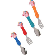 Brain Giggles Brain Giggles Unicorn Theme Spoon And Fork Set For Kids