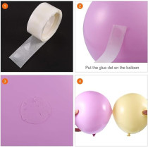 Brain Giggles Balloon Glue Dots Heavy Duty Double Sided For Sticker Adhesive Point Tape For Baby Shower Wedding Christmas Birthday Party Home Decoration, 2 Rolls, 200Pcs
