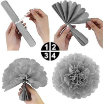 Brain Giggles 44Pcs Birthday Decoration Kit, Black Gold Themed Party Decorations, Happy Birthday Banner, Pom Poms, Balloons, Foil Star, For Kids Adults Birthday Decorations