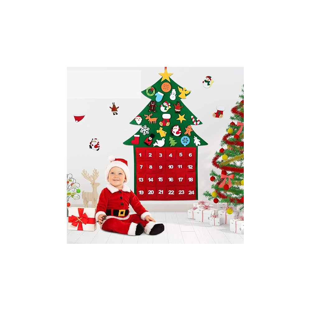Jade Brain Giggles Diy Christmas Tree Advent Calender, Christmas Countdown Calender For Kids, Christmas Home Decors