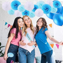 Brain Giggles Its A Boy Baby Shower Gender Reveal Party Decorations, Blue