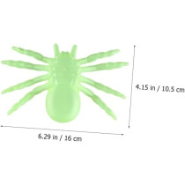 Brain Giggles Set Of 3 Glow In The Dark Fake Spider, Luminous Plastic Spiders, For Haunted House Bar Scary Props Party Home Halloween Decoration