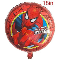 Brain Giggles Spiderman Foil Balloon Set Of 5, Spiderman Birthday Theme Decorations Party Supplies With Spiderman Balloons For Birthday Party For Kids