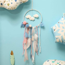 Brain Giggles Hand-Woven Wall Hanging Clouds Led Dream Catchers With Tassels For Home Apartment Dorm Room Door Decoration