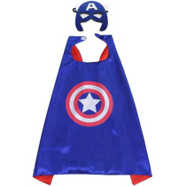 Brain Giggles Captain America Superhero Costume For Kids 3-8 Years For Halloween Party