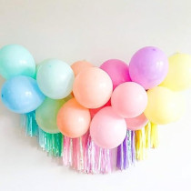 Brain Giggles Pastel Macaron Latex Balloons 12-Inch Party Decorations Perfect For Birthday Parties, Weddings Celebrations Assorted Colors, Pack Of 100