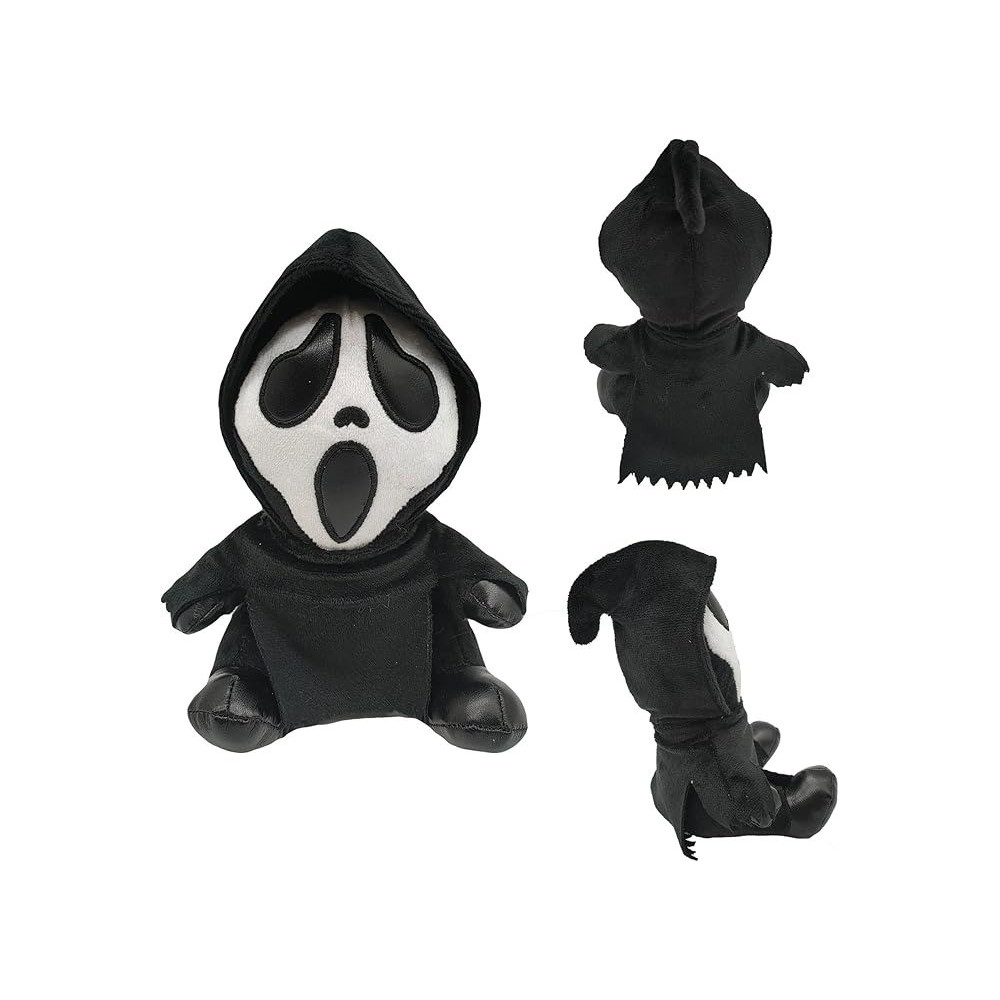 Brain Giggles One Piece 17Cm Plush Toy Halloween Doll Spooky Horror Black Stuffed Doll For Halloween, Horror Party Favors And Home Decor