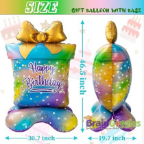 Brain Giggles Happy Birthday Gift Foil Balloon For Birthday Party Decorations And Home Decorations Celebrations Events, 118 X 78 X 50Cm