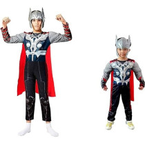 Brain Giggles Avengers Costume Thor For Boys, Kids Halloween Costume, Medium