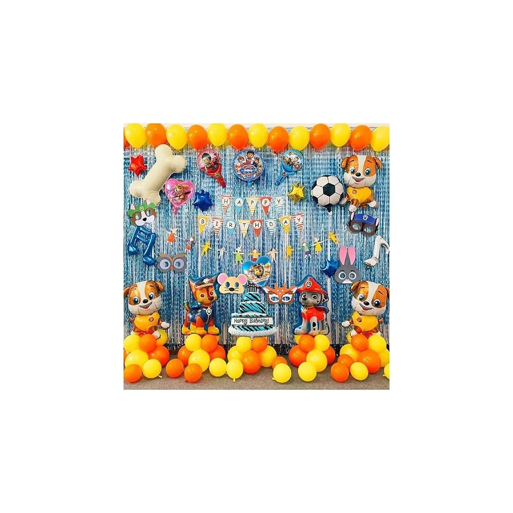Brain Giggles Paw Birthday Party Decoration Set, 70Pcs