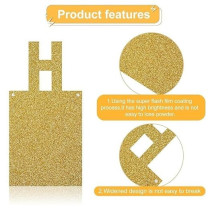 Brain Giggles Happy Birthday Photo Banner For Birthday Party Home Decorations, Gold