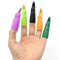 Brain Giggles 10pcs Witch Fake Finger Nails For Halloween Costume Party Favors, Multicolour
