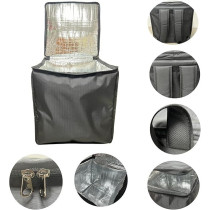 Bike Kit 2 IN 1 Food Delivery Backpack Top Loading Budget Bag for Restaurants And Motorcycle Deliveries, 40 x 40 cm, Black