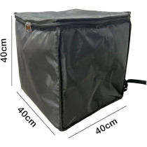 Bike Kit 2 IN 1 Food Delivery Backpack Top Loading Budget Bag for Restaurants And Motorcycle Deliveries, 40 x 40 cm, Black