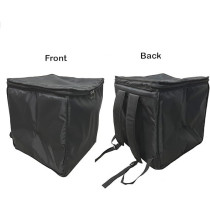 Bike Kit 2 IN 1 Food Delivery Backpack Top Loading Budget Bag for Restaurants And Motorcycle Deliveries, 40 x 40 cm, Black