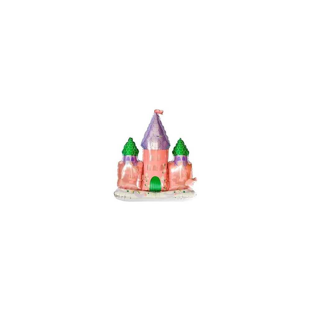 Brain Giggles Multicolor Castle-Shaped 88-Inch Foil Balloon for Kids Party Decoration, Pack of 2 Set