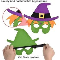Brain Giggles 5 Multicolor Masks, Unisex, Kids And Adults, Adjustable String, Reusable, Comfortable Foam Mask For Halloween, Cosplay And Birthday Party Favors, 5 Pieces