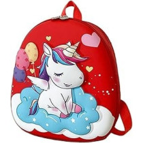 Brain Giggles Small School Bag For Kids, Cute 3D Unicorn Bag, Toddler Bag for Boys Girls, Preschool Bags For Girls, Small Backpack for Kindergarten, Unicorn Gift for Girls, Pink