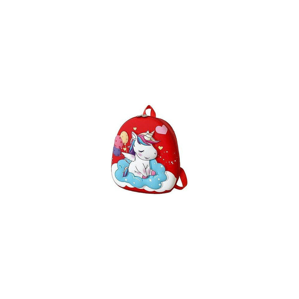 Brain Giggles Small School Bag For Kids, Cute 3D Unicorn Bag, Toddler Bag for Boys Girls, Preschool Bags For Girls, Small Backpack for Kindergarten, Unicorn Gift for Girls, Pink