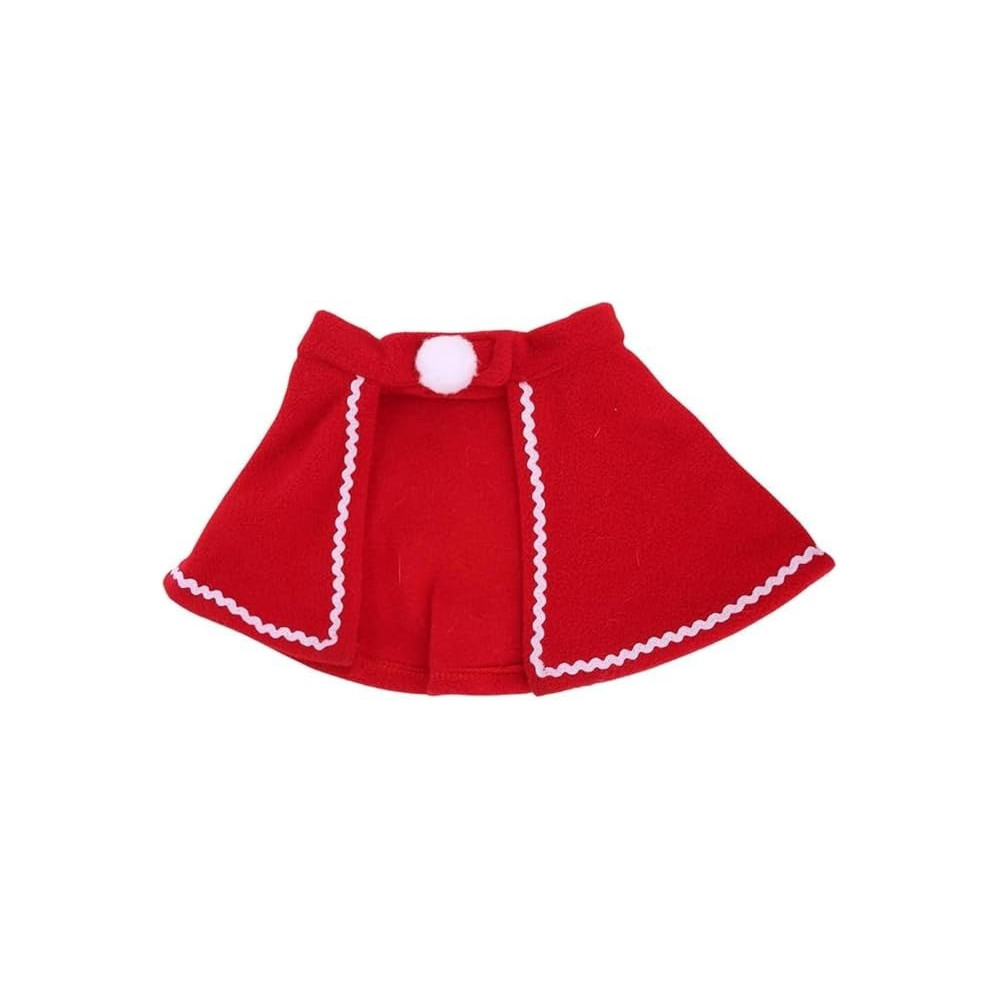 Brain Giggles Pet Christmas Costume Christmas Cape Christmas Small Pet Costume Outfit for Christmas Holiday Festival Small Cats Dogs Pet Costumes, Pet Cape, Red