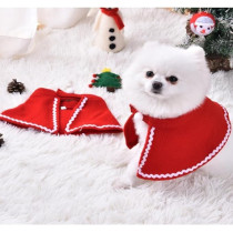 Brain Giggles Pet Christmas Costume Christmas Cape Christmas Small Pet Costume Outfit for Christmas Holiday Festival Small Cats Dogs Pet Costumes, Pet Cape, Red
