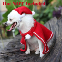 Brain Giggles Pet Christmas Costume Christmas Cape Christmas Small Pet Costume Outfit for Christmas Holiday Festival Small Cats Dogs Pet Costumes, Pet Cape, Red