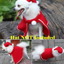 Brain Giggles Pet Christmas Costume Christmas Cape Christmas Small Pet Costume Outfit for Christmas Holiday Festival Small Cats Dogs Pet Costumes, Pet Cape, Red