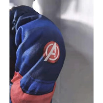 Brain Giggles Captain America Costume for Kids, Avengers Costume For Boys Kids Superhero Costume Halloween Costume For Kids Character Costume For Boy Captain America Costume With Mask, Blue, Medium
