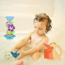 Brain Giggles Baby Bath Toy Set Flower Waterfall Water Station Fun Animal Bath Toys For Kids Toddlers Bath Time Learning Toy, Flower