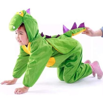 Brain Giggles Jade Dinosaur Costume For Kids Animal Costume For Boys And Girls Dinosaur Jumpsuit Costume For Kid'S Party Animal Bodysuit Cosplay Costume, Medium, Green
