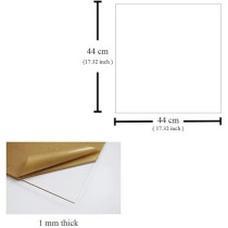 Brain Giggles 10 Pcs of Clear Polycarbonate Sheet, 1mm Thickness High Impact Resistance And Optical Clarity Transparent Plastic Material For DIY Projects, Glazing, Protective Shields, And Signage (44 x 44 cm) (10)