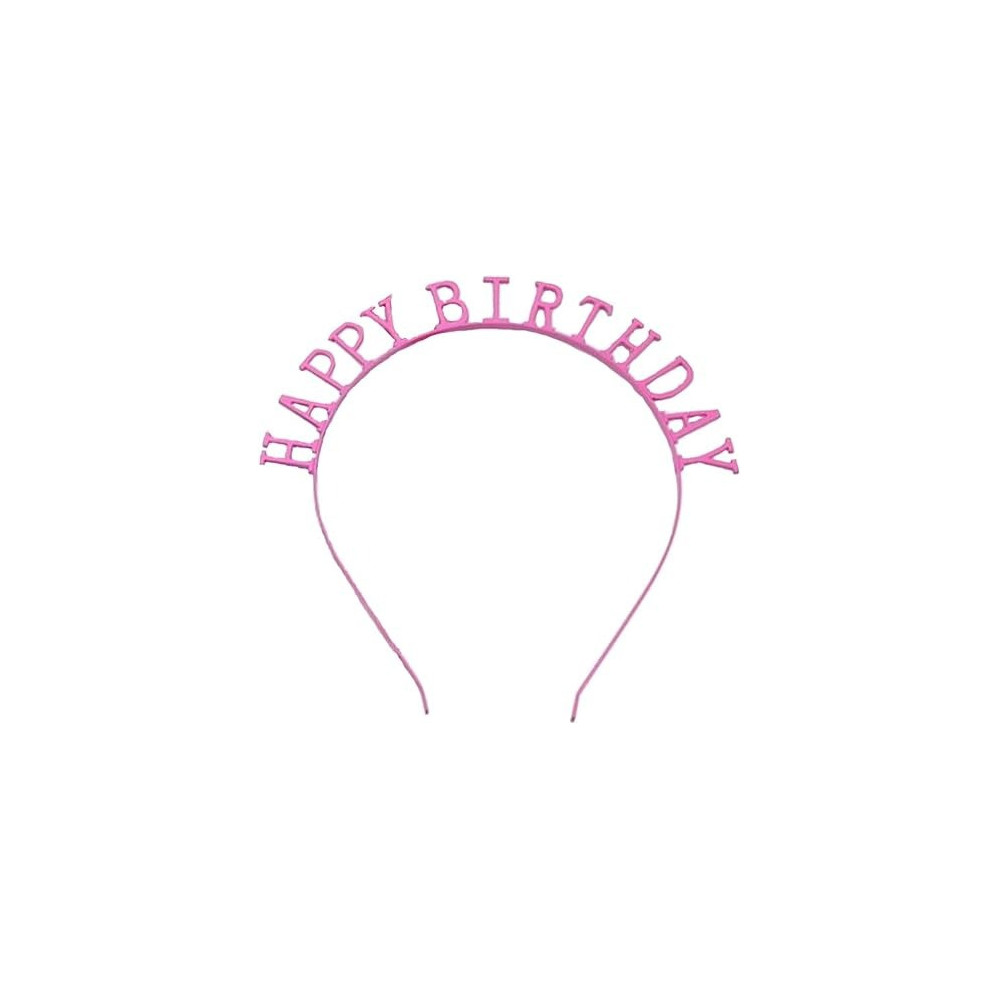 Brain Giggles Happy Birthday Letter Design Headband, Pink