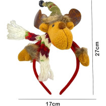 Brain Giggles Cute Christmas Headbands For Women And Girls Christmas Hair Accessories For Girls Kids Party Headwear Christmas Party Favors For Kids, 17 x 27cm