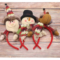 Brain Giggles Cute Christmas Headbands For Women And Girls Christmas Hair Accessories For Girls Kids Party Headwear Christmas Party Favors For Kids, 17 x 27cm