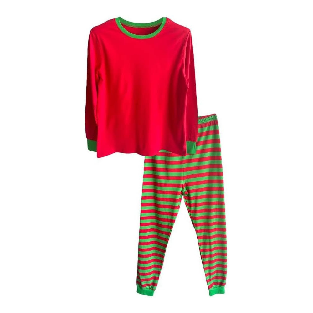 Brain Giggles Kids Night Pajamas Boys Girls, Kids Night Suits, Boys Girls Pajama Set, Pajamas For Kids Night Wear Sleepwear, Kids Night Dress Boys Girls, Cotton Night Suit Kids, 12 Years, Red/Green