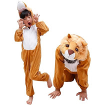 Brain Giggles Lion Costume For Kids 1-6 years Animal Costumes For Kids Lion Jumpsuit Halloween Costume For Kids Lion Costume For Toddler, Brown, Small