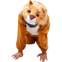 Brain Giggles Lion Costume For Kids 1-6 years Animal Costumes For Kids Lion Jumpsuit Halloween Costume For Kids Lion Costume For Toddler, Brown, Small