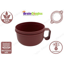 Brain Giggles Insulated Leakproof Bpa Free Stainless Steel Lunch Box With Handle, Foldable Spoon-Fork Combo In Lunch Box For Adults And Kids, 850 Ml Food Jar Portable Food Flask, Soup Bowl (Pink)