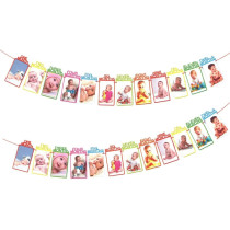 Brain Giggles Brain Giggles 1-12 Month Photo Banner For 1St Birthday Decorations, 1St Birthday Photo Banner (Multi Color)
