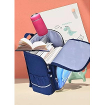 Brain Giggles 14 Inch Kids School Bag For Boys And Girls, Navy Blue