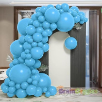 Brain Giggles 50Pcs Metallic Balloon 12Inch Latex Balloon For Party Balloon, Wedding, Graduation, Kids Birthday Party, Christmas, Baby Shower, Party Supplies, Arch Balloon (Blue)