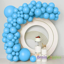 Brain Giggles 50Pcs Metallic Balloon 12Inch Latex Balloon For Party Balloon, Wedding, Graduation, Kids Birthday Party, Christmas, Baby Shower, Party Supplies, Arch Balloon (Blue)