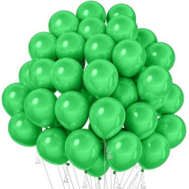Brain Giggles 50Pcs Metallic Balloon 12Inches Latex Balloon For Party Balloon, Wedding, Graduation, Kids Birthday Party, Christmas, Baby Shower, Party Supplies, Arch Balloon (Green)