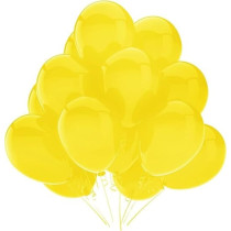 Brain Giggles 50Pcs Metallic Balloon 12Inches Latex Balloon For Party Balloon, Wedding, Graduation, Kids Birthday Party, Christmas, Baby Shower, Party Supplies, Arch Balloon (Yellow)