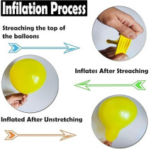 Brain Giggles 50Pcs Metallic Balloon 12Inches Latex Balloon For Party Balloon, Wedding, Graduation, Kids Birthday Party, Christmas, Baby Shower, Party Supplies, Arch Balloon (Yellow)
