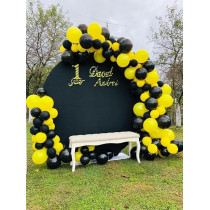 Brain Giggles 50Pcs Metallic Balloon 12Inches Latex Balloon For Party Balloon, Wedding, Graduation, Kids Birthday Party, Christmas, Baby Shower, Party Supplies, Arch Balloon (Yellow)