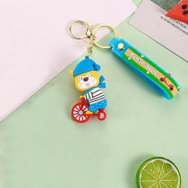 Brain Giggles Kawaii Key Chains For Girls Cute Pendant Cartoon Keyrings Anime Doll Silicone Key Holder For Bag Jewelry Car Keyring Christmas Birthday Gift, Bicycle Bear
