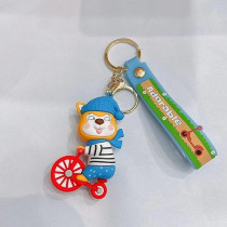 Brain Giggles Kawaii Key Chains For Girls Cute Pendant Cartoon Keyrings Anime Doll Silicone Key Holder For Bag Jewelry Car Keyring Christmas Birthday Gift, Bicycle Bear