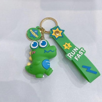 Brain Giggles Kawaii Key Chains For Girls Cute Pendant Cartoon Keyrings Anime Doll Silicone Key Holder For Bag Jewelry Car Keyring Christmas Birthday Gift, Green Dinosaur